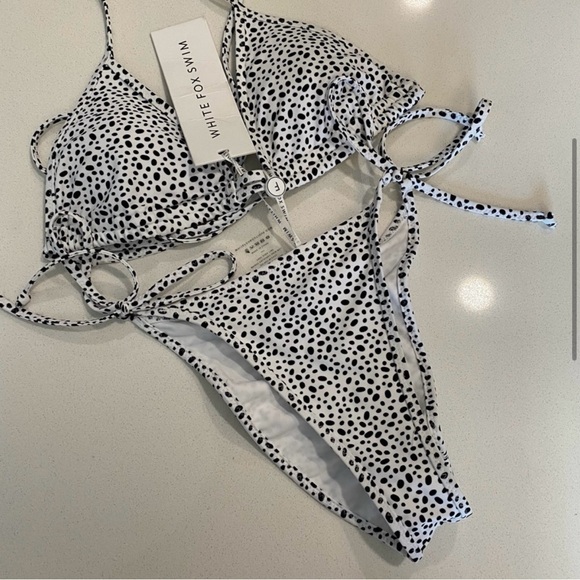 White Fox Play It Cool White Speckle Bikini - Picture 5 of 8